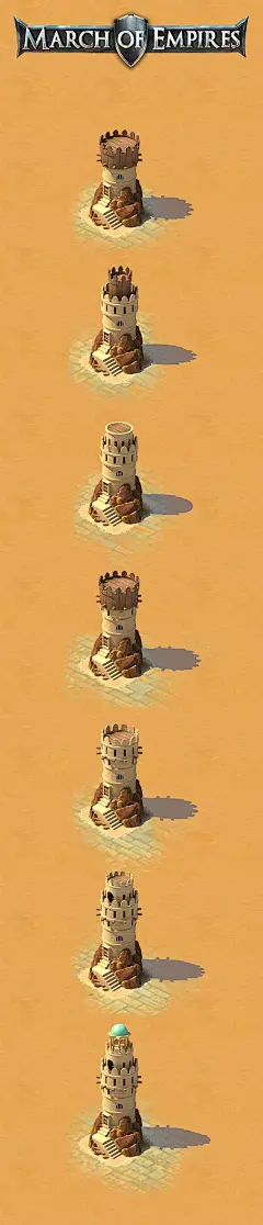 March of Empires buildings and assets, Nikolay Petrov : Part of my works to March of heroes 
Copyright: Gameloft 2015