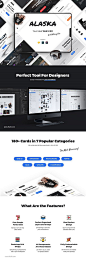 UI Kit由7种流行类别中的180多张优雅卡片组成！，Alaska UI Kit_UI集合_乐分享素材网_psd素材_平面素材_png素材_免费素材_素材共享平台