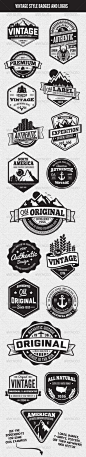 Vintage Style Badges and Logos Vol 3: 