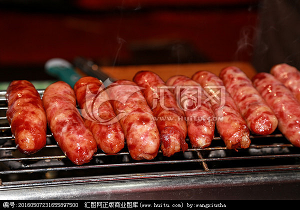香肠 烤肠 大肠包小肠 食物美味 小吃特...
