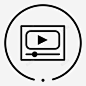 视频播放电影图标 视频播放器 icon 标识 标志 UI图标 设计图片 免费下载 页面网页 平面电商 创意素材