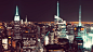 General 3840x2160 cityscape city sunlight sunset landscape photography architecture Empire State Building New York City city lights night