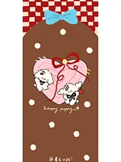 冬日壁纸合集 圣诞月壁纸｜卷毛小狗原创设计 - 小红书