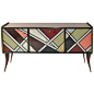 Sideboard in Solid Wood and Murano Glass | See more antique and modern Sideboards at http://www.1stdibs.com/furniture/storage-case-pieces/sideboards