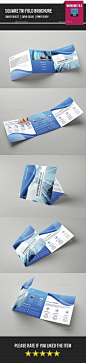Corporate Square Trifold Brochure Template : File Information:- Size: 5×15 inches- Pages:outside, inside- Resolution: 300 dpi- Color mode: CMYK- Bleed: 0.25 in- File: 2 PSD file- Working file: Photoshop cs2,- Files included: Photoshop cs5 (psd)