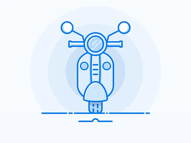 电瓶车，电动车图标，UI图标，icon-花瓣网