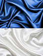 蓝白两色高清绸缎面料材质素材-图片-视觉中国下吧
