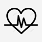 心脏心电图癌症心跳图标 免费下载 页面网页 平面电商 创意素材