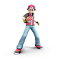 Pokemon Trainer, Smash Bros Trophy Render by Nibroc-Rock