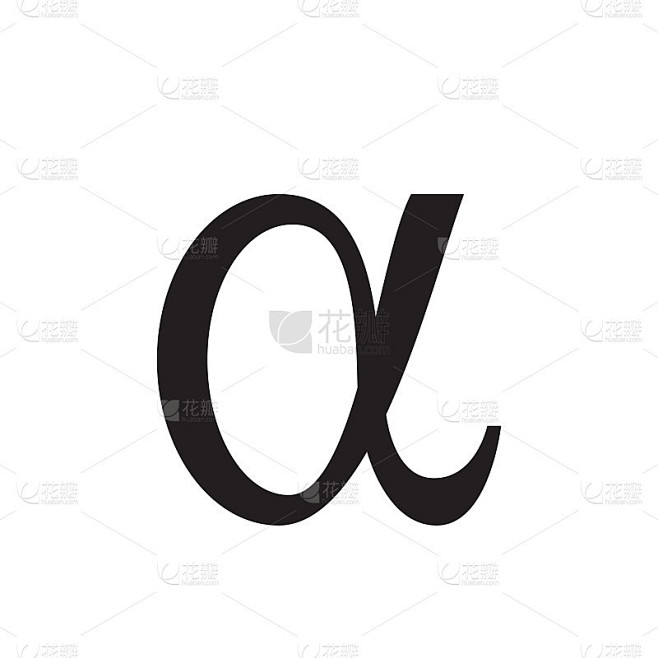 Alpha图标，矢量图，