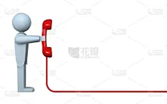 客户服务代表,留白,水平画幅,形状,电话机,顾客,绘画插图,符号,人,图像