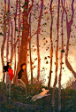 美国插画家Pascal Campion，现居住在旧金山，充满温度的插画，描绘了生活中很多我们没有留意的瞬间。官方网站http://t.cn/zORKXY9。