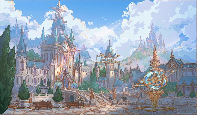 Fantasy Town-花瓣网