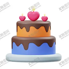 卡通蛋糕 【酷图网】儿童雨伞,卡通动漫,气球,动漫动画,卡通熊,动漫人物,滑板,AI,图片素材,设计,