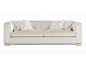 3 seater fabric sofa MAGRITTE by Zanaboni salotti classici