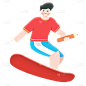 卡通感教育培训男生元素
