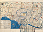 日本古都江户东京的古地图