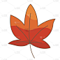 五彩缤纷的枫叶矢量图片装饰自然与秋天的季节概念.