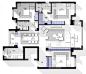 【免费】122㎡三房户型平面方案 CAD-CDT空间-室内设计-拓者设计吧