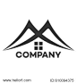 real estate logo and M company linked letter logo