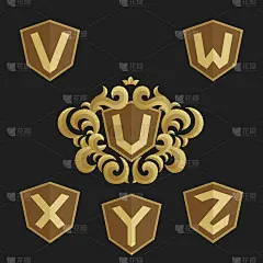 装饰装饰的徽标模板