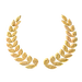 金色立体橄榄枝