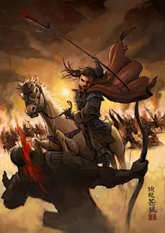 征战的骑士，Chong CG插画作品 #采集大赛#