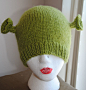 Shrek knit hat pattern-free