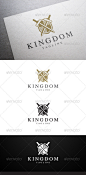 王国的标志V2 -波峰标志模板Kingdom Logo V2 - Crests Logo Templates横幅,横幅、佳洁士、皇冠、装饰,优雅,会徽,传令官的,珠宝,珠宝,国王,王国,骑士,标签,商标,老,皇家,皇室,盾牌,剑 banner, banners, crest, crown, decorative, elegant, emblem, heraldic, jewellery, jewelry, king, kingdom, knight, label, logo, old, royal, ro