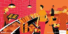超市商场面包店水果店便利店插图