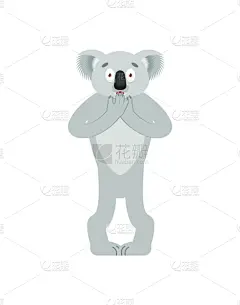 动物,绘画插图,树袋熊,矢量,大汗淋漓,害怕,可爱的,气候,野生动物,恐怖