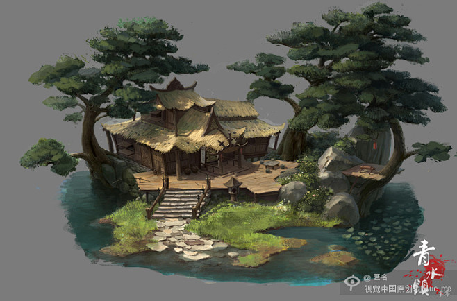 概念设计——《青水镇》CG游戏场景