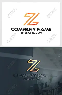 创意Z字母logo设计ai矢量素材