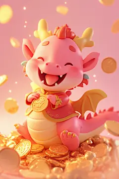 龙年龙素材立体动物形象