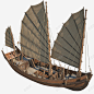 破旧帆布棕色木头捕鱼船只 页面网页 平面电商 创意素材