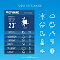 Free vector weather report app