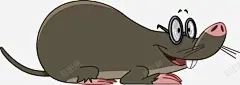 近视的老鼠 免抠png 设计图片 免费下载 页面网页 平面电商 创意素材