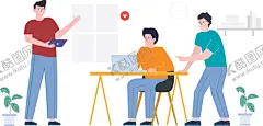 手绘人物插画 【酷图网】人物元素,职业元素,职业人物,人物角色,人物素材,手绘人像,职业角色,在家办公,卡通商务,人物设计,职场人物,商务卡通,办公场景,电子商务,电商,社交生活,社交场景,休闲度假,假期生活,享受生活,日常工作,日常生活,时尚生活,低碳生活,青春活力,商务人物,人物手绘,娱乐场所,娱乐休闲,媒体,自媒体