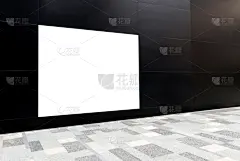 围墙,布告栏,空白的,黑色背景,地下的,传媒,商务,空的,地板