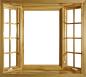 中国风古代屏风传统边框隔断花窗门窗木质纹窗户古典PNG免抠素材

