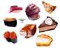 Painty foods by zambicandy on deviantART