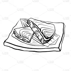 日本食品,三文鱼,轮廓线画,米,传统,国内著名景点,寿司,菜单,寿司卷,午餐