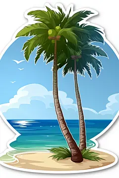 夏季元素插图绘画