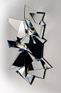 ART-PARIS  Mathias Kiss Miroir Froissé #2, 2008 Miroir, socle bois. 100 x 140 x 60 cm From 30000 to 50000 € Armel Soyer: 