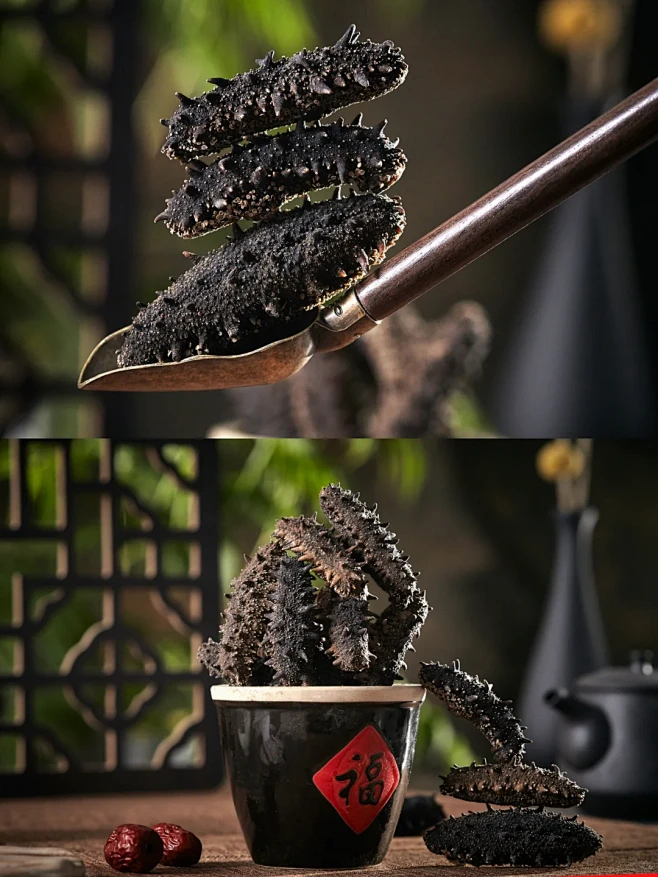 美食摄影｜干海参！