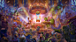 Hearthstone - E-Sports keyart, Will Murai : Illustration to celebrate Hearthstone as an E-Sport! 
The mainconcept was to transform the cozy and welcoming tavern into a challenging and exciting arena! 
© Blizzard Entertainment