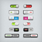 Toggle switches UI elements PSD：http://ui-cloud.com/toggle-switches-ui-elements/