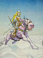 1987年Moebius（Jean Giraud）的动画节海报艺术，1986年