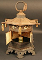 Lanterns Japanese Shrines | Fine Japanese Garden Hanging Lantern with Cicada Rokkaku Roukaku ...