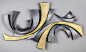 Maverick Metal Wall Art - Abstract Metal Art: 